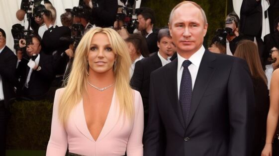 Vladímir Putin y Britney Spears